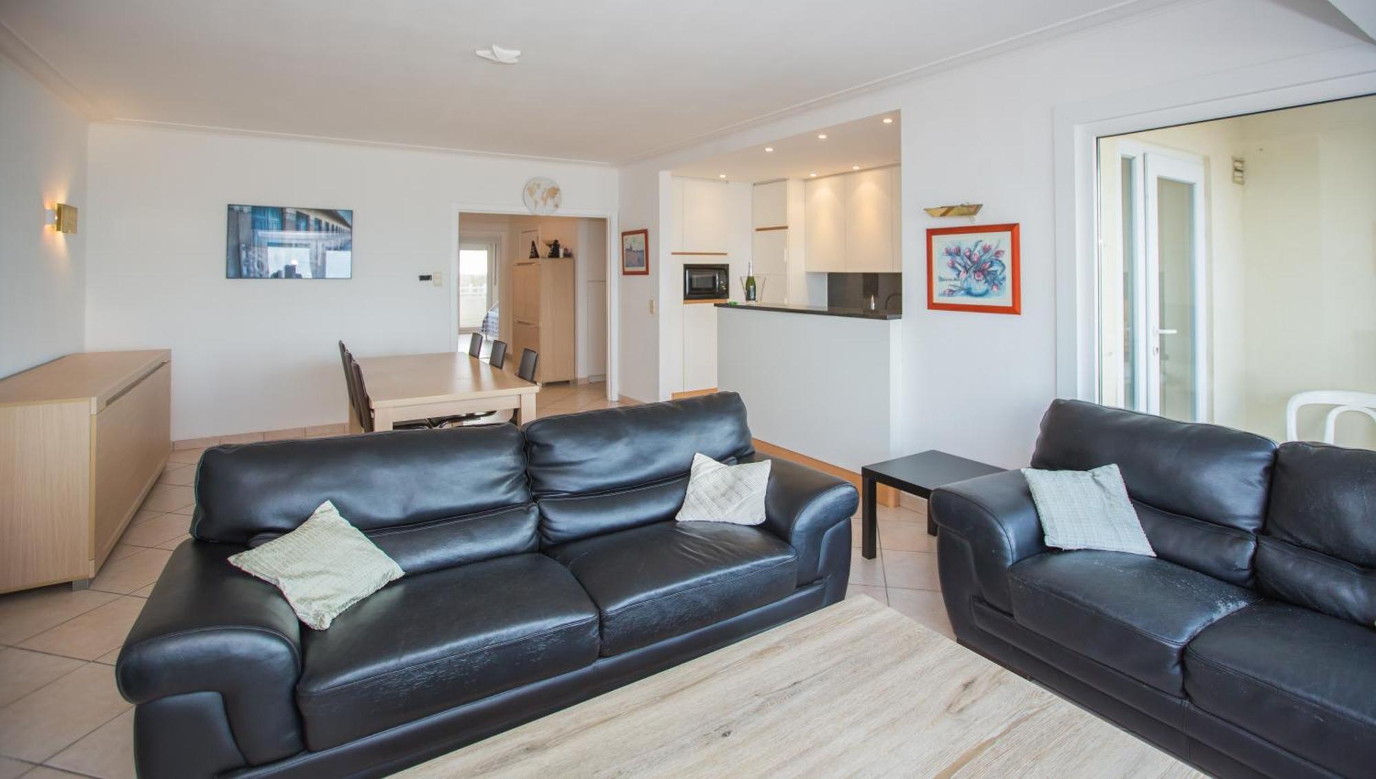 Bright Apartment With Sea View Oostende Dış mekan fotoğraf